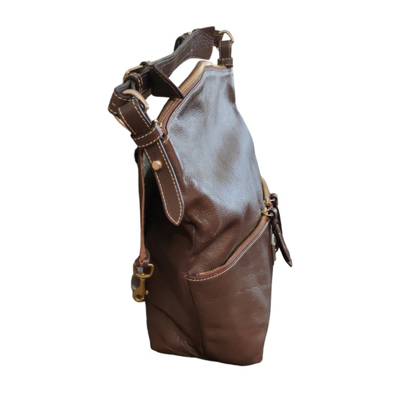 Vintage Brown Genuine, Leather Dooney and Bourke Handbag - Picture 2 of 7